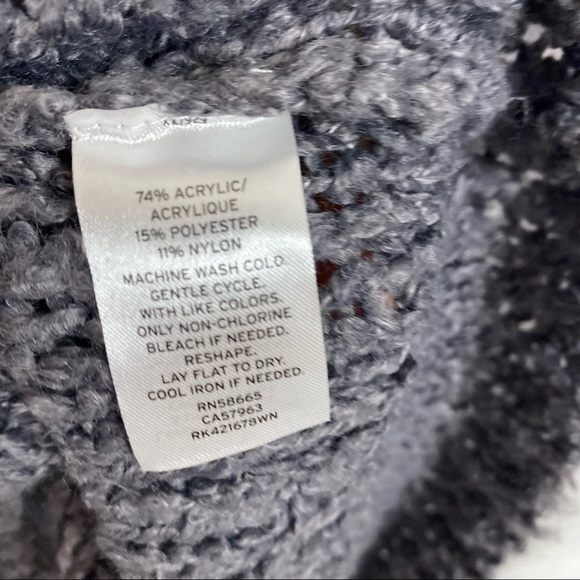 Susina Boucle Chunky Knit V Neck Oversize Sweater 1X - Picture 5 of 6